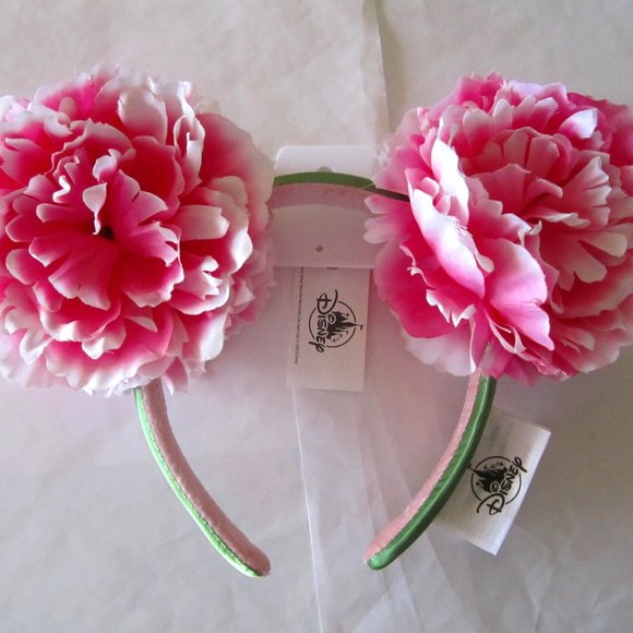 Disney Accessories - Disney Parks Flower & Garden Festival Peony Minnie Mouse Ears NEW w/ TAGS